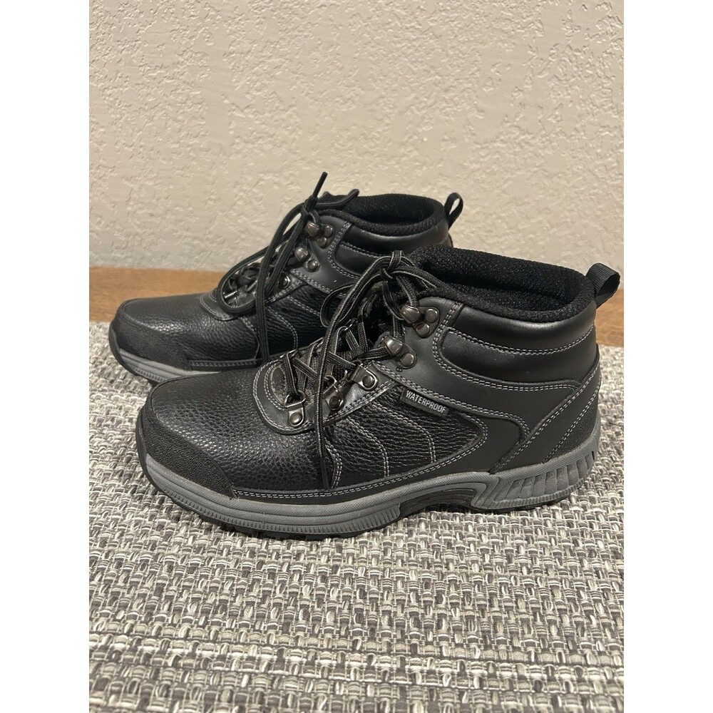 Orthofeet Women’s Delta Boots 880 Black Leather Water Proof Hike Outdoors Size 8